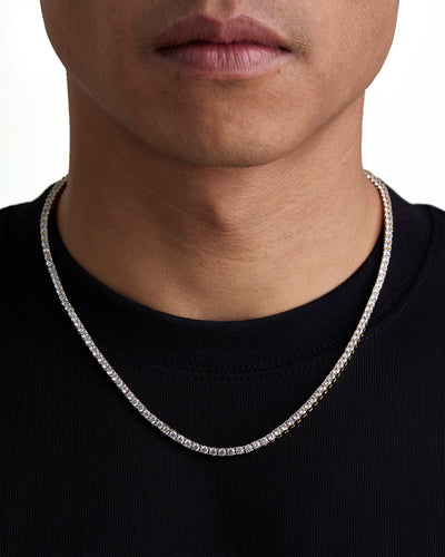 ICE SPARKLER - 3mm Tennis項鍊 (18K Gold)