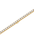 4mm 18k gold tennis necklace by Iceman Society