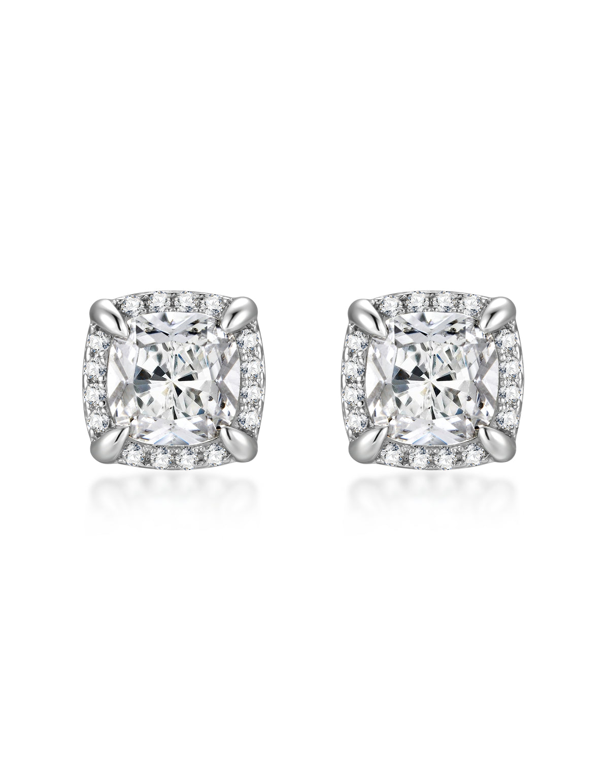 White gold diamond earrings by Iceman Society