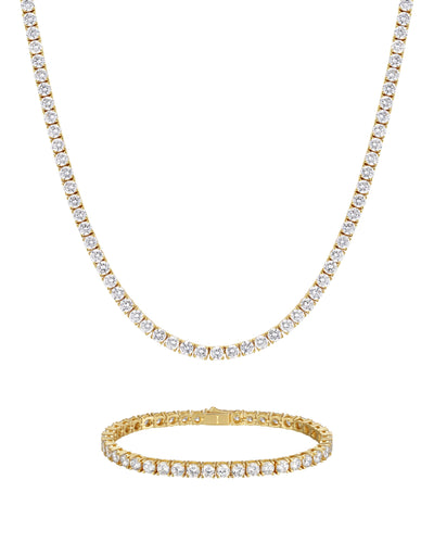 ICE SPARKLER - 4mm Tennis組合 (18K Gold)