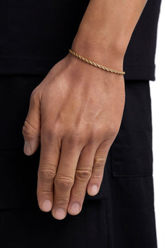 THE ROPE - 3mm 麻花手鍊 (18K Gold)