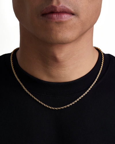 THE ROPE  - 3mm 麻花項鍊 (18K Gold)