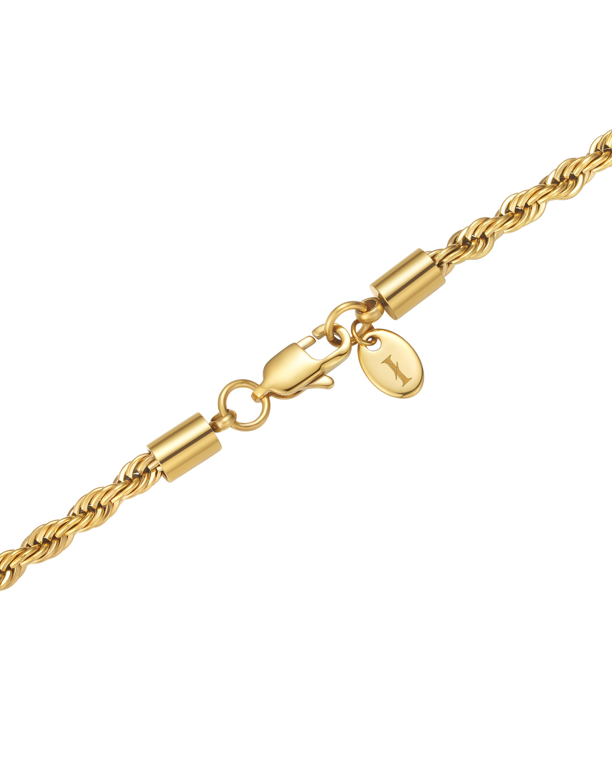 4mm 18k gold rope necklace by Iceman Society