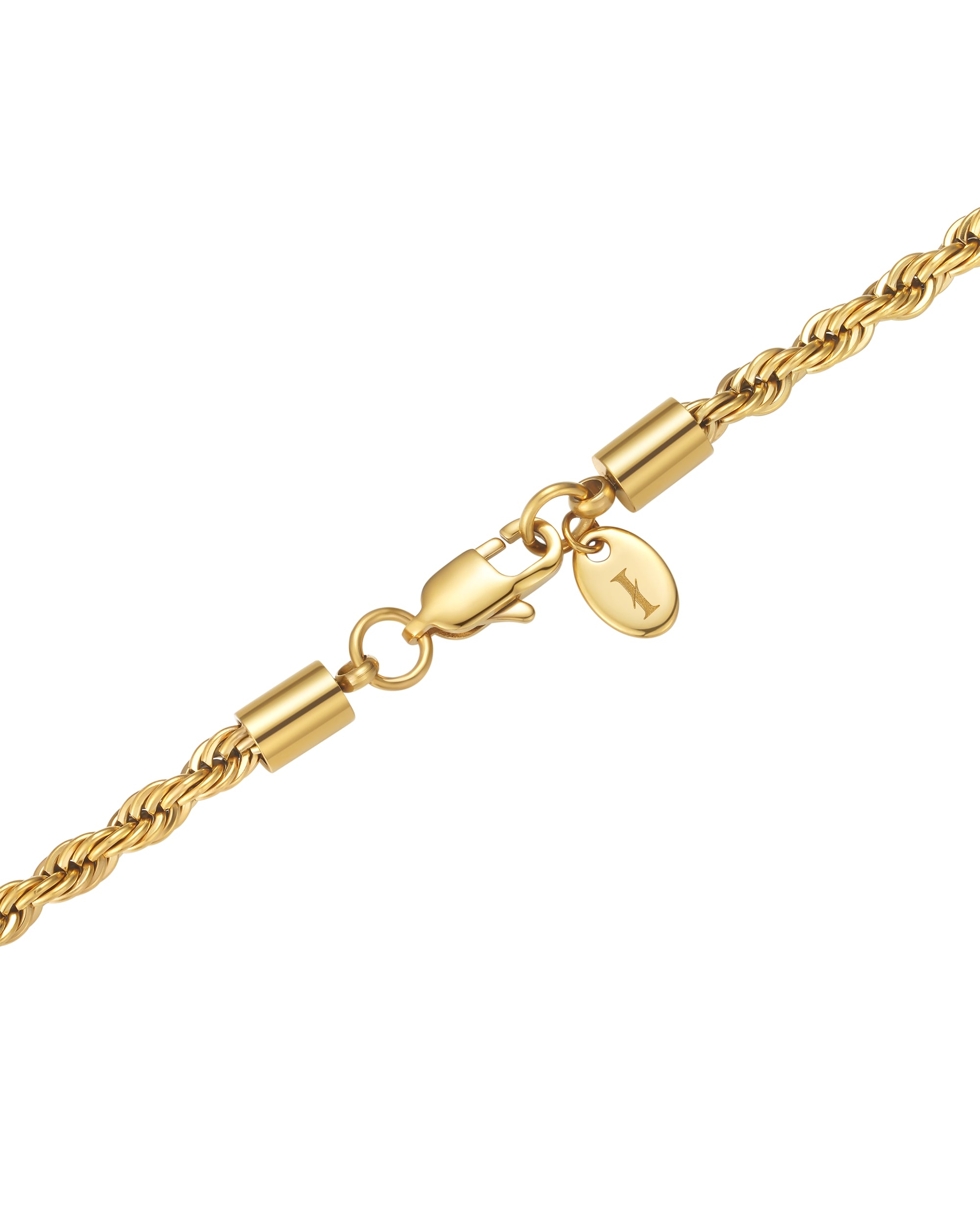 4mm 18k gold rope necklace by Iceman Society