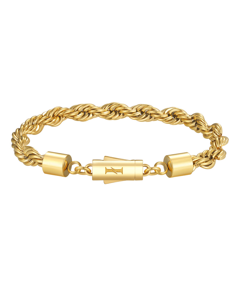 THE ROPE 6mm 麻花手鍊 18K Gold 商品照