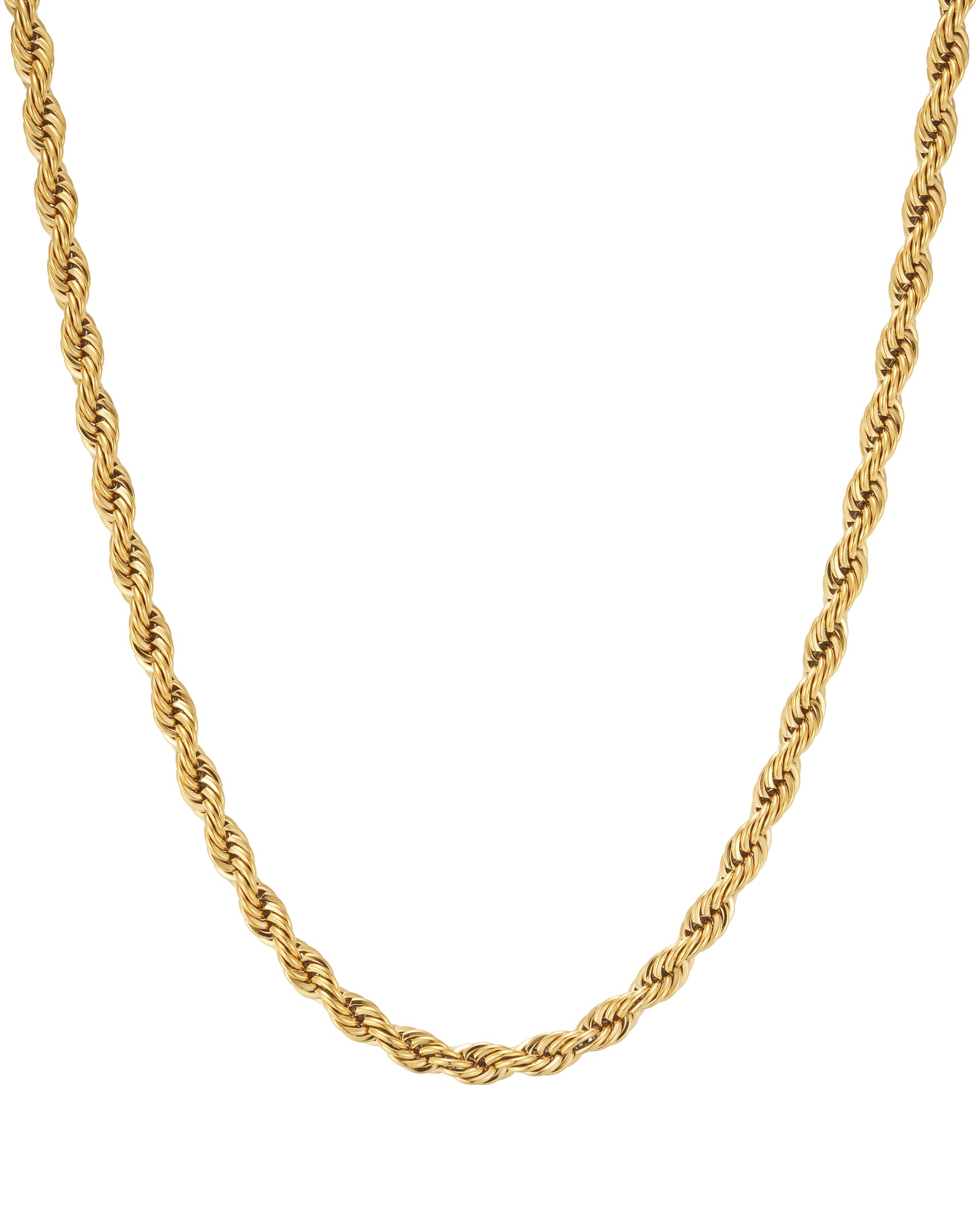 6mm 18k gold rope necklace by Iceman Society